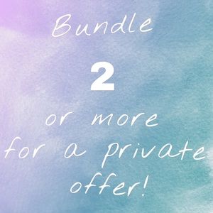 Bundle 2 or more items for a private offer!